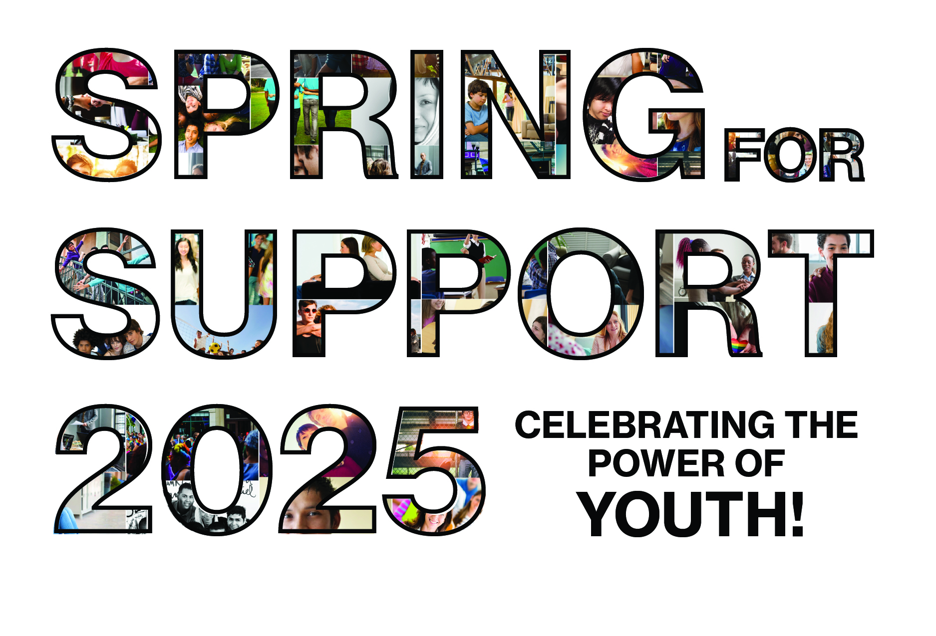 Spring for Support 2025 front signage CMYK