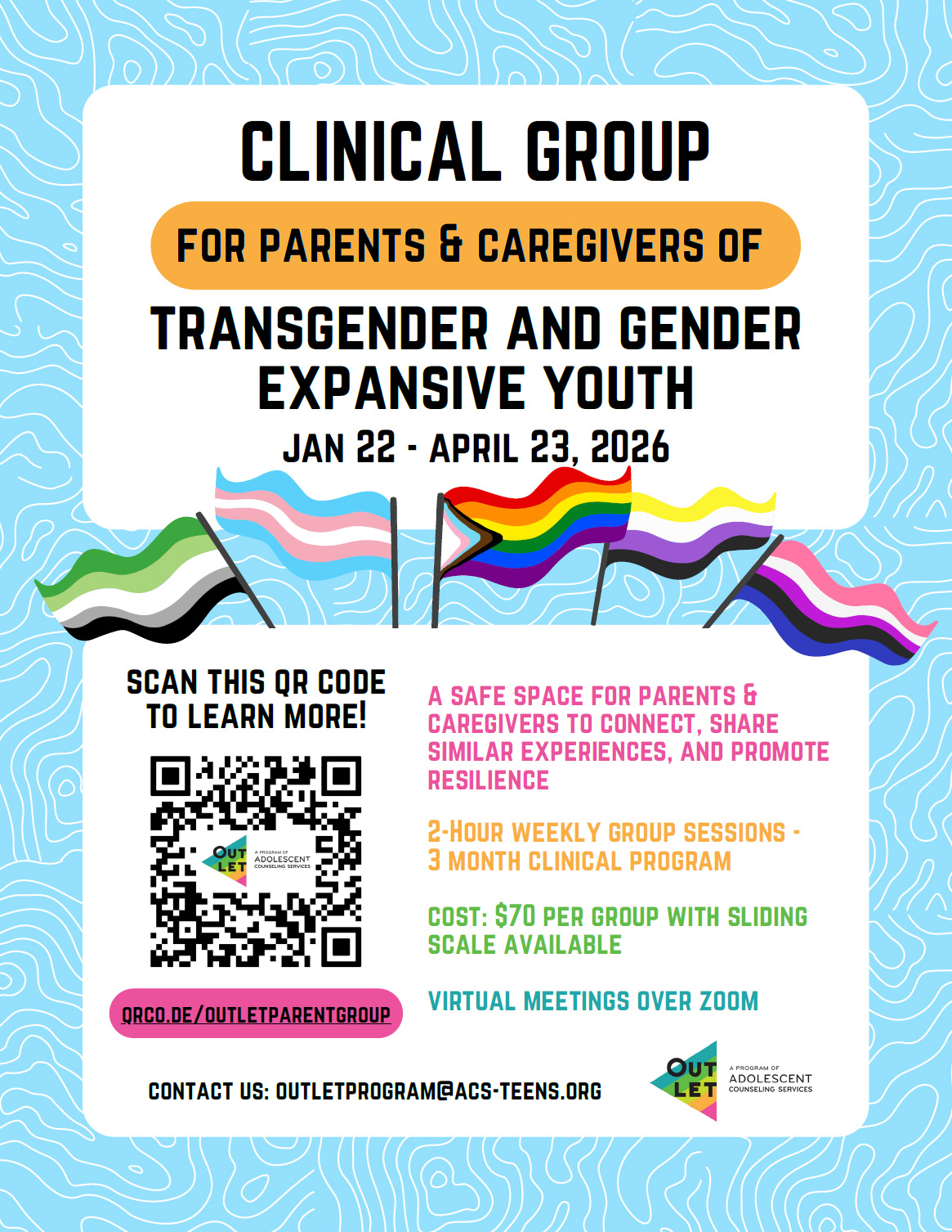 Outlet is Starting a Virtual Support Group for Parents & Caregivers!